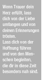 Bestattung Zitat