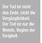 Bestattung Zitat