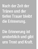 Bestattung Zitat